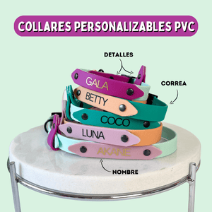 Collares personalizables PVC - KINADOGS