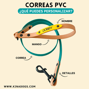 Correas personalizables PVC - KINADOGS